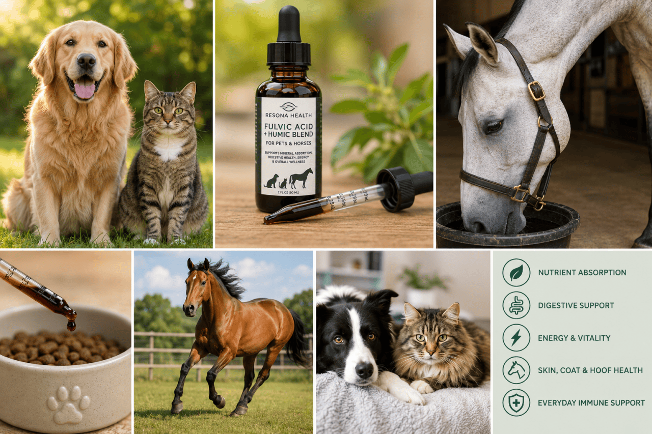 Fulvic Acid for Pets & Horses: The Missing Link in Everyday Animal Wellness